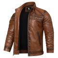 The Roadster — Belted Faux Leather Jacket